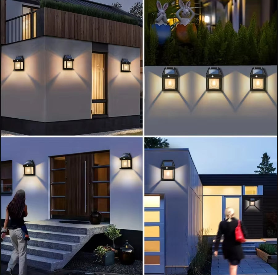 EcoBright™ | Lámpara Solar de Pared | Pack 2 Unidades