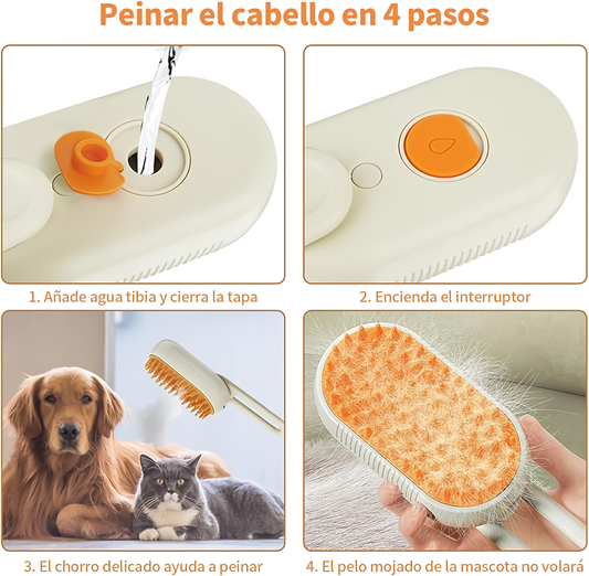 Cepillo a Vapor para Mascotas
